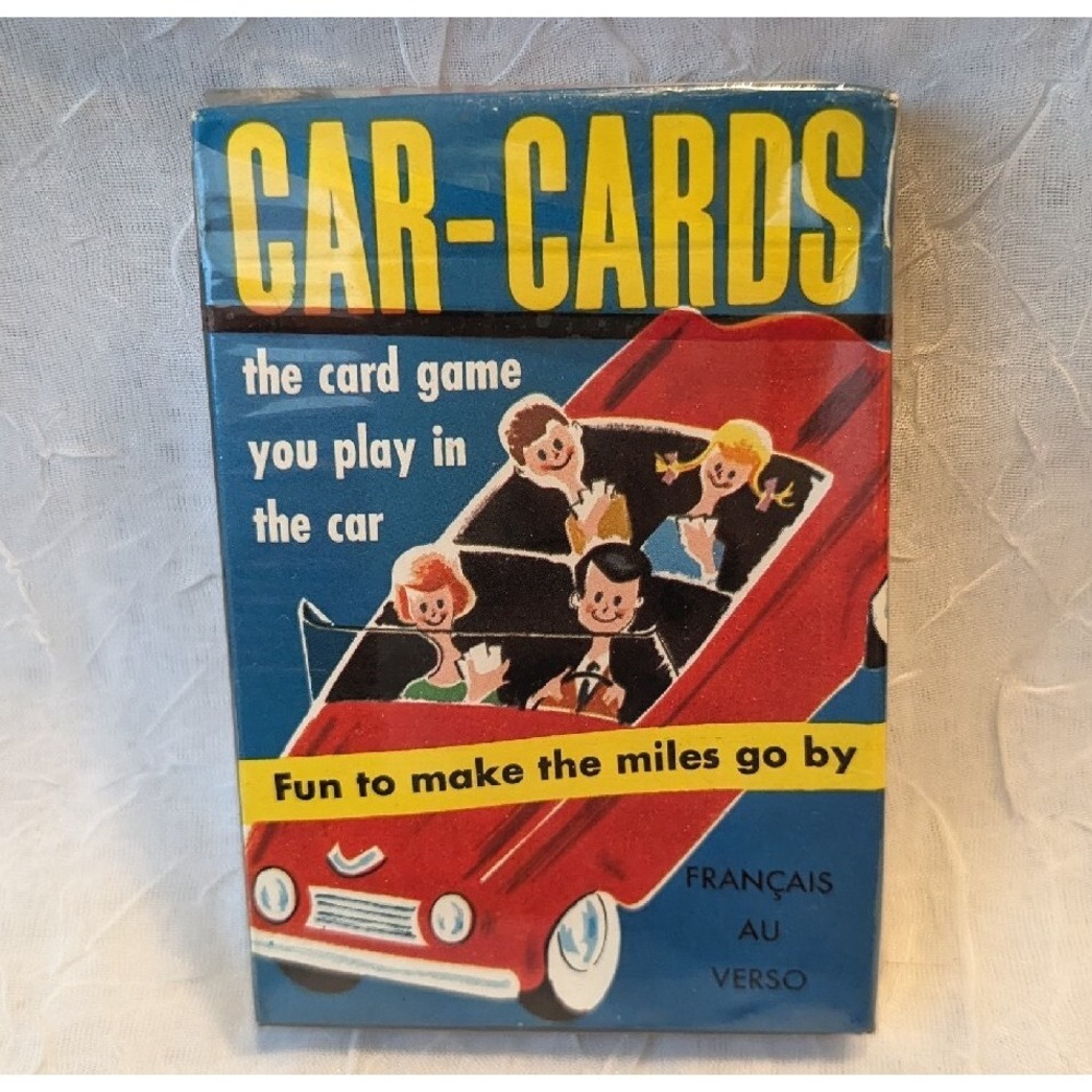 60s NOS Russell Cards Car Games Lithograph Deck Road Trip Ephemera Vtg Sealed Of - Picture 16 of 16